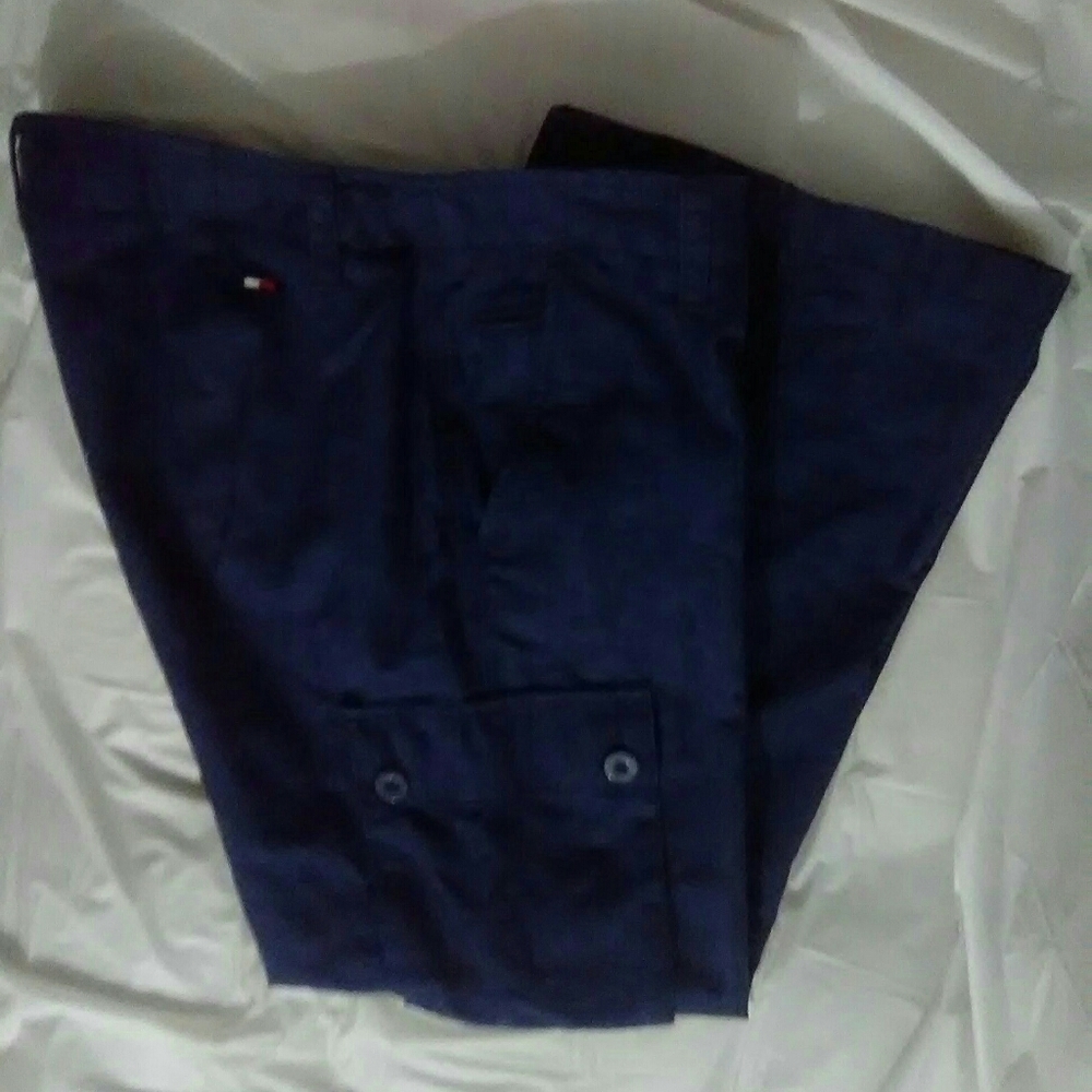 🟦 TOMMY HILFIGER Women's Blue Gingham Pants